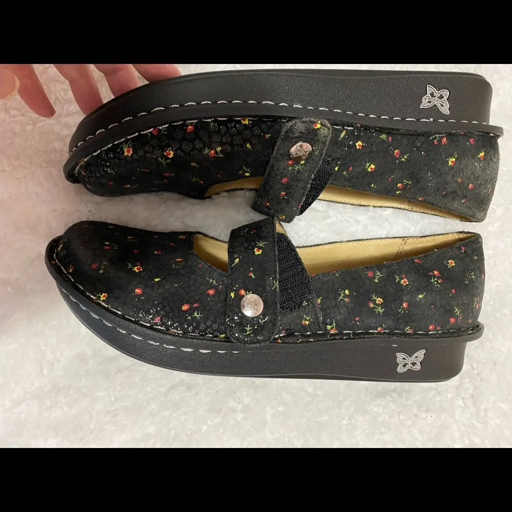 Alegria leather floral Mary Jane shoes - Picture 8 of 12